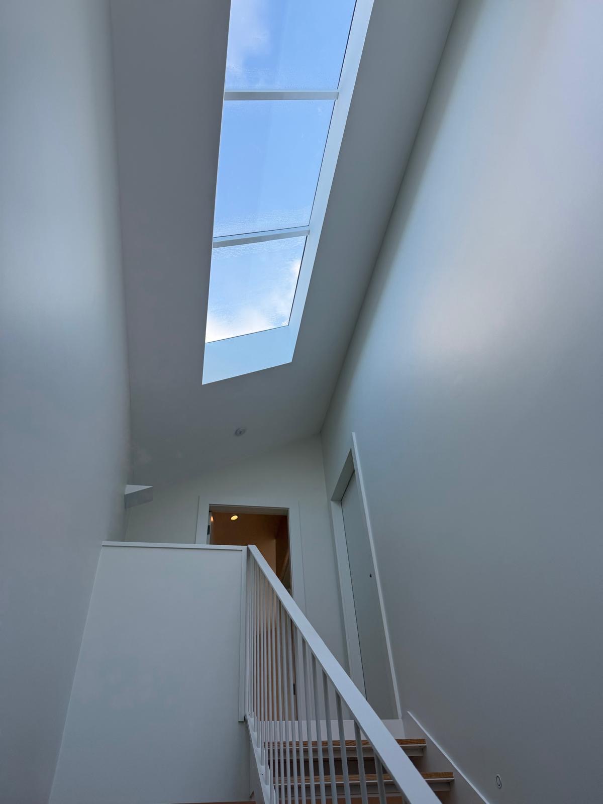 Skylight over the stairwell